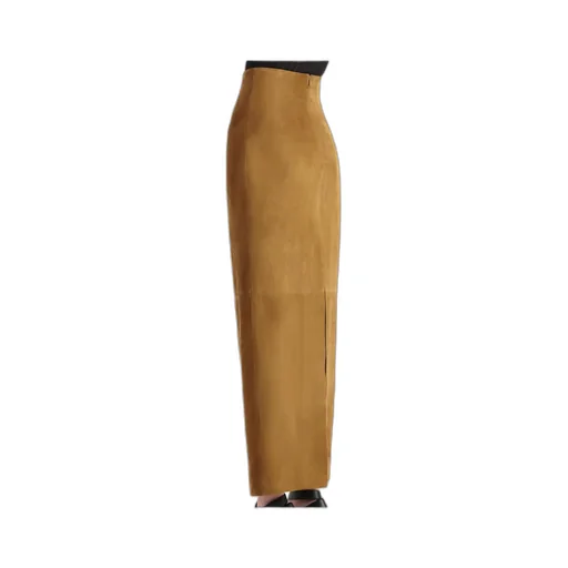Suede Maxi Skirt
