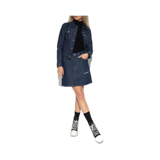 Logo-Embroidered Denim Jacket