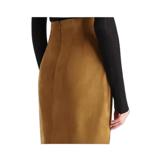 Suede Maxi Skirt
