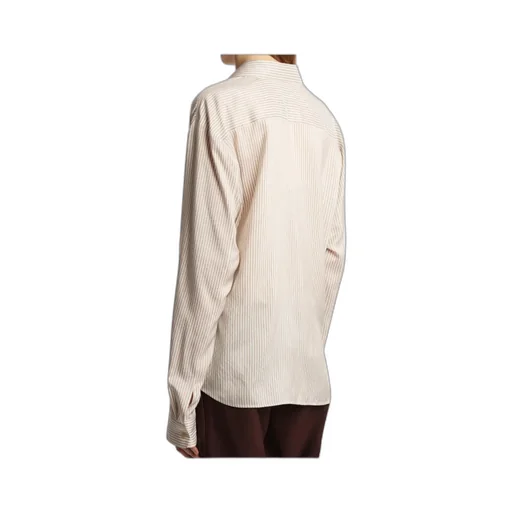 Stripe-Pattern Long-Sleeve Shirt