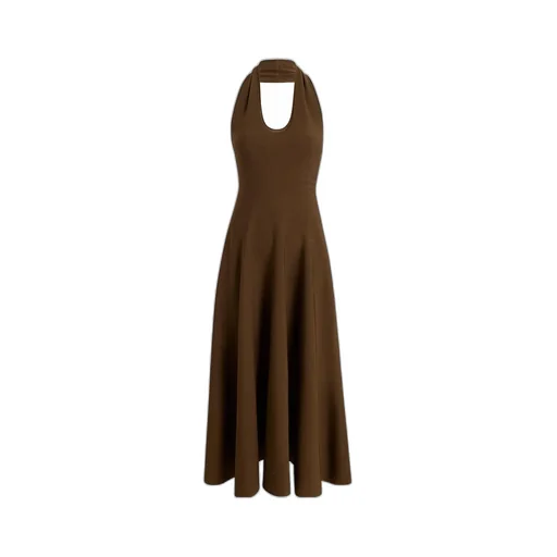 Halterneck Midi Dress