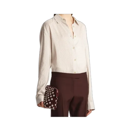 Stripe-Pattern Long-Sleeve Shirt