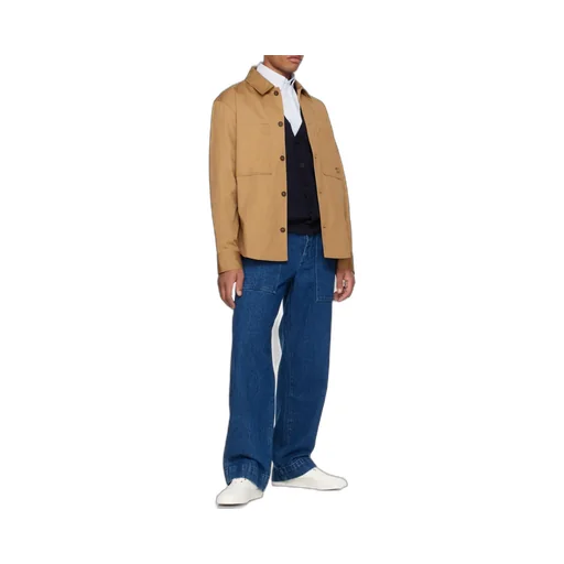 Logo Embroidered Buttoned Overshirt