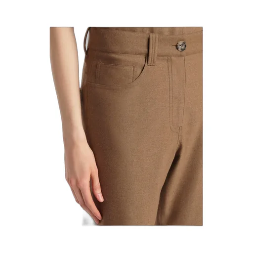 Straight-Leg Wool-Blend Trousers