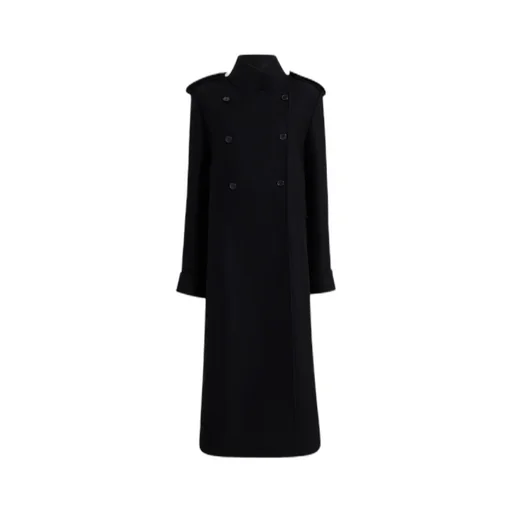 Double-Breasted Long Sleeved Coat