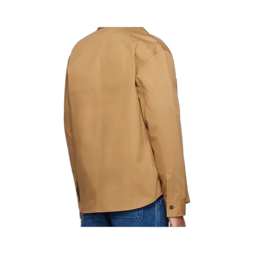 Logo Embroidered Buttoned Overshirt
