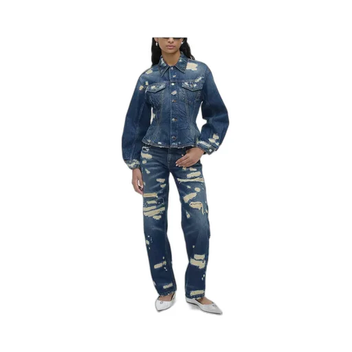 The Rip And Repair Fluted Denim Jacket