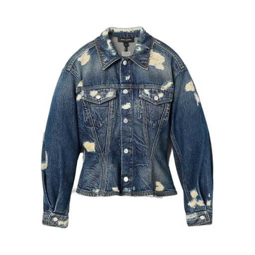 The Rip And Repair Fluted Denim Jacket