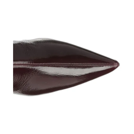 40Mm Pointed-Toe Patent Leather Boots
