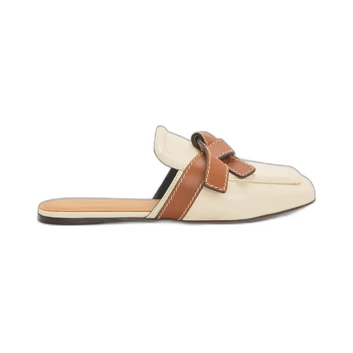 Gate Flat Mule In Calfskin