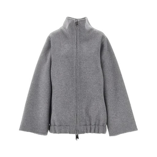Garret High-Neck Zip-Front Jacket