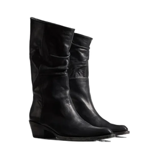 45Mm Leather Pointed-Toe Boots