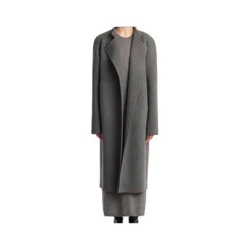 Belted Wool Single-Breasted Coat
