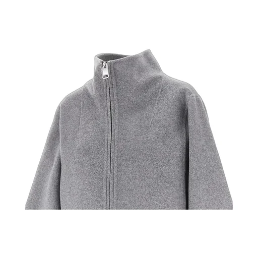 Garret High-Neck Zip-Front Jacket