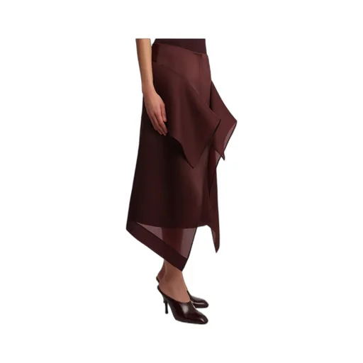 Nina Ruffled Midi Skirt