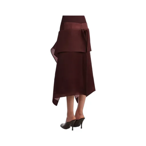 Nina Ruffled Midi Skirt