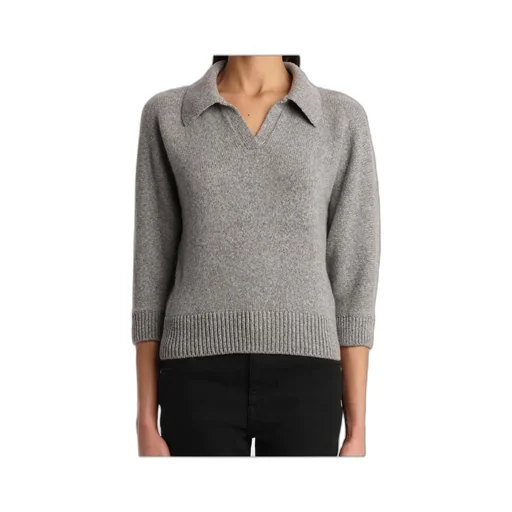 Polo-Neck Cashmere Sweater