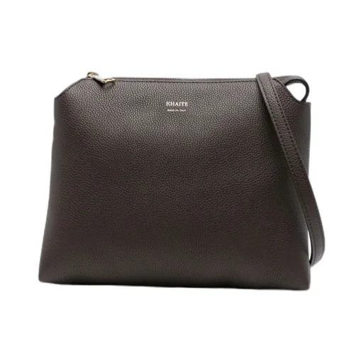 Lina Zip-Top Leather Shoulder Bag
