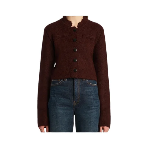 Ello Buttoned Cropped Jacket