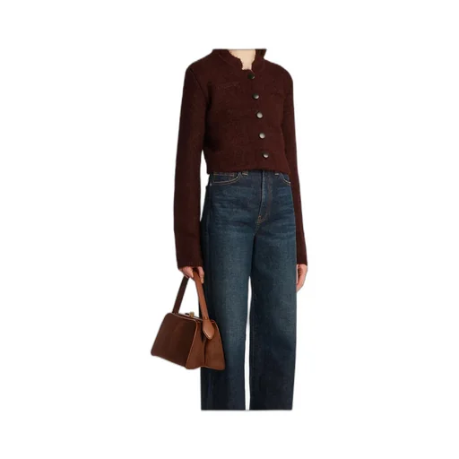 Ello Buttoned Cropped Jacket
