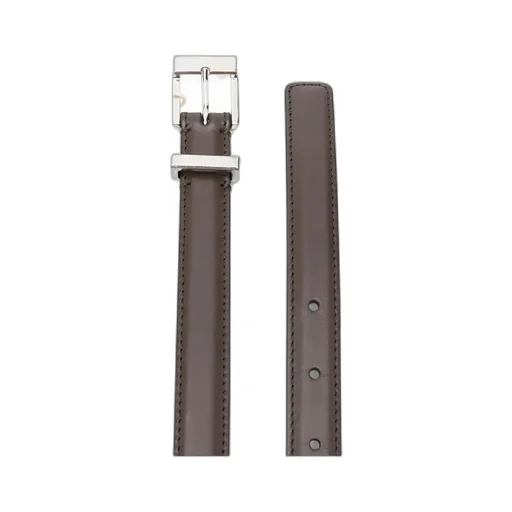 Leather Square-Buckle Belt