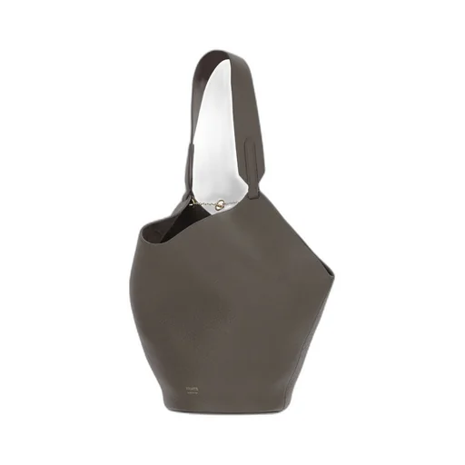 Logo Printed Chain Detailed Shoulder Bag