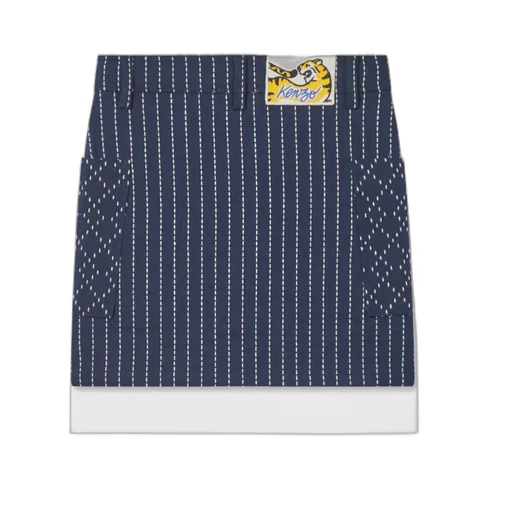 Striped High-Waist Skirt