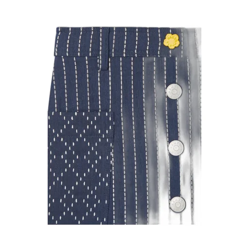 Striped High-Waist Skirt