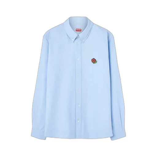 Boke Flower Curved Hem Shirt