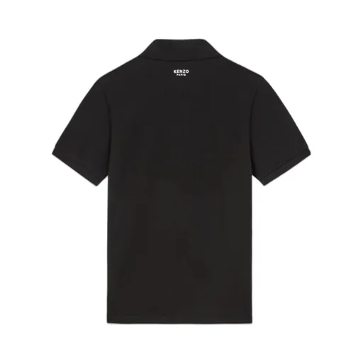 Floral Embroidered Short-Sleeved Polo Shirt