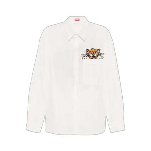Happy Tiger Button-Up Shirt