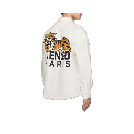 Happy Tiger Button-Up Shirt