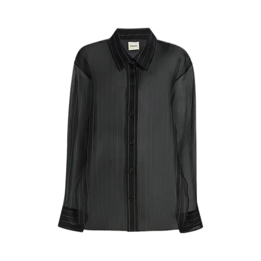 Sheer Detailed Long-Sleeve Shirt