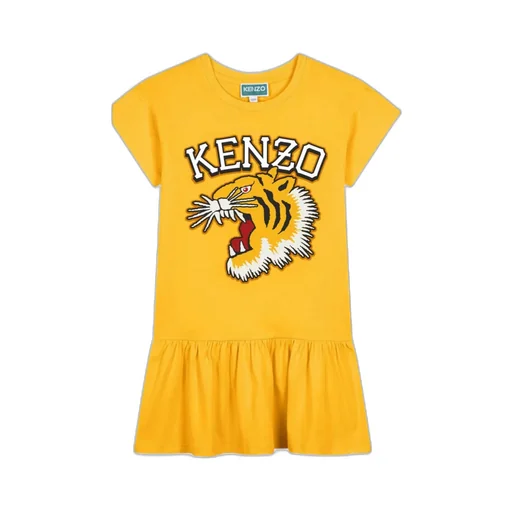 Tiger-Print Cotton Dress