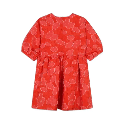 Logo-Embroidered Floral-Print Dress