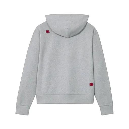 Embroidered Hoodie Boke Flower