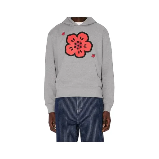 Embroidered Hoodie Boke Flower