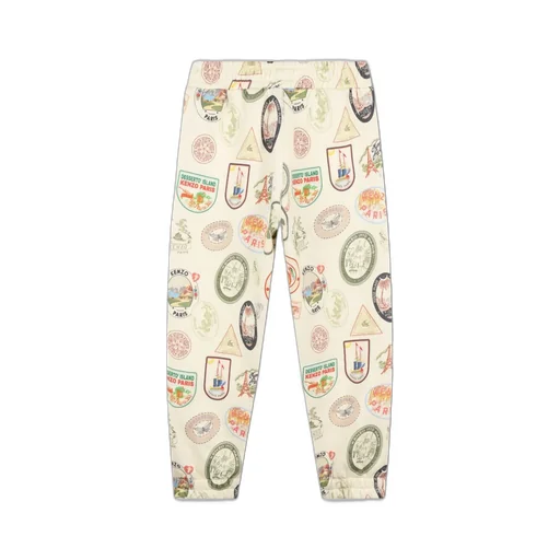 All-Over Print Cotton Jogging Trousers