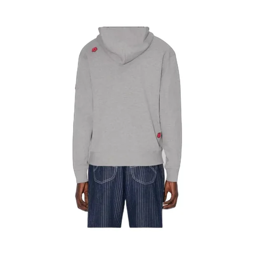 Embroidered Hoodie Boke Flower