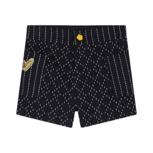 Logo-Appliqué Stitched Mini Shorts
