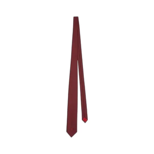 Embroidered Silk Tie Kenzo Crest