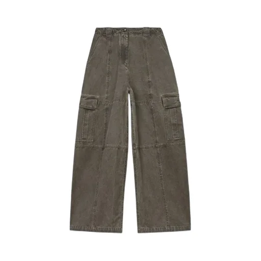 Pocket Detailed Straight-Leg Pants