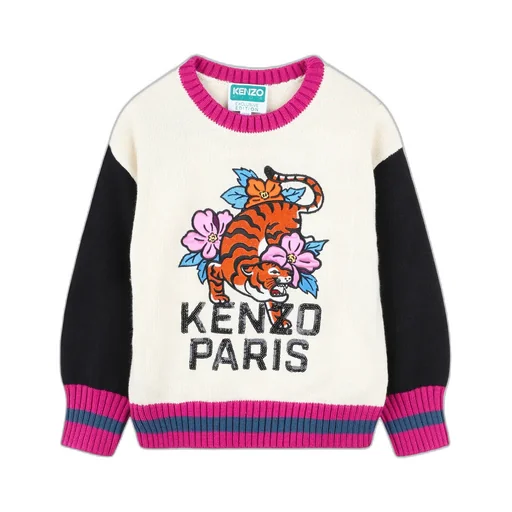 Floral Tiger Intarsia Jumper