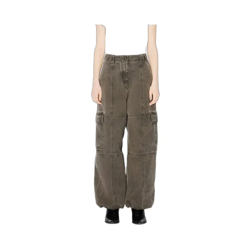 Pocket Detailed Straight-Leg Pants