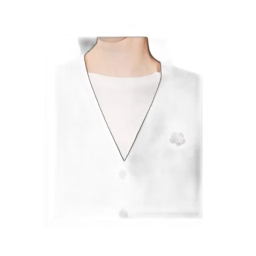 Boke Flower Embroidered V-Neck Cardigan