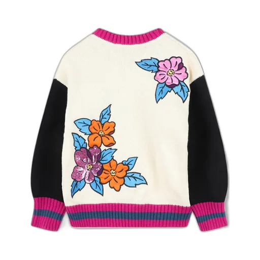 Floral Tiger Intarsia Jumper