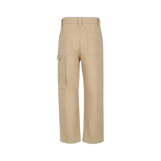 Mid-Rise Twill Cargo Pants