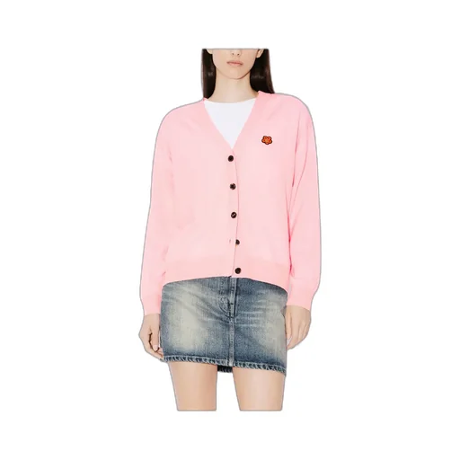Boke Flower Embroidered Buttoned Cardigan