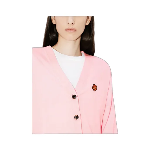 Boke Flower Embroidered Buttoned Cardigan