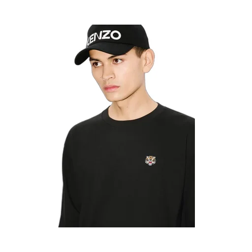Lucky Tiger Embroidered Long Sleeved T-Shirt